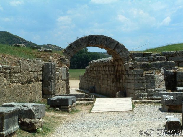 The Entrance to the Stadium for the Athletes