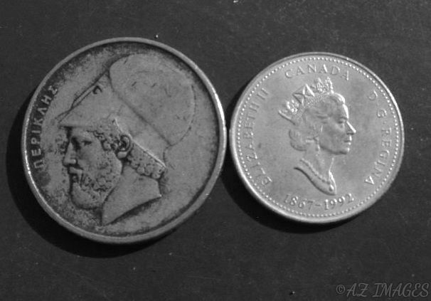 Greek and Canadian Coins